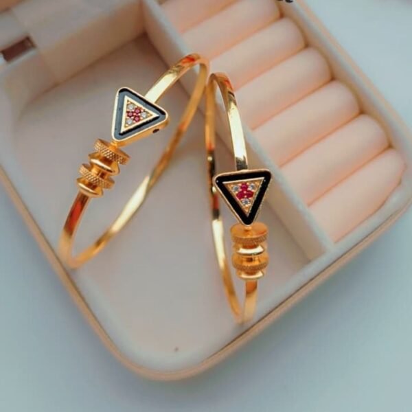 premium gold plated adjustable bangles for women & girls
