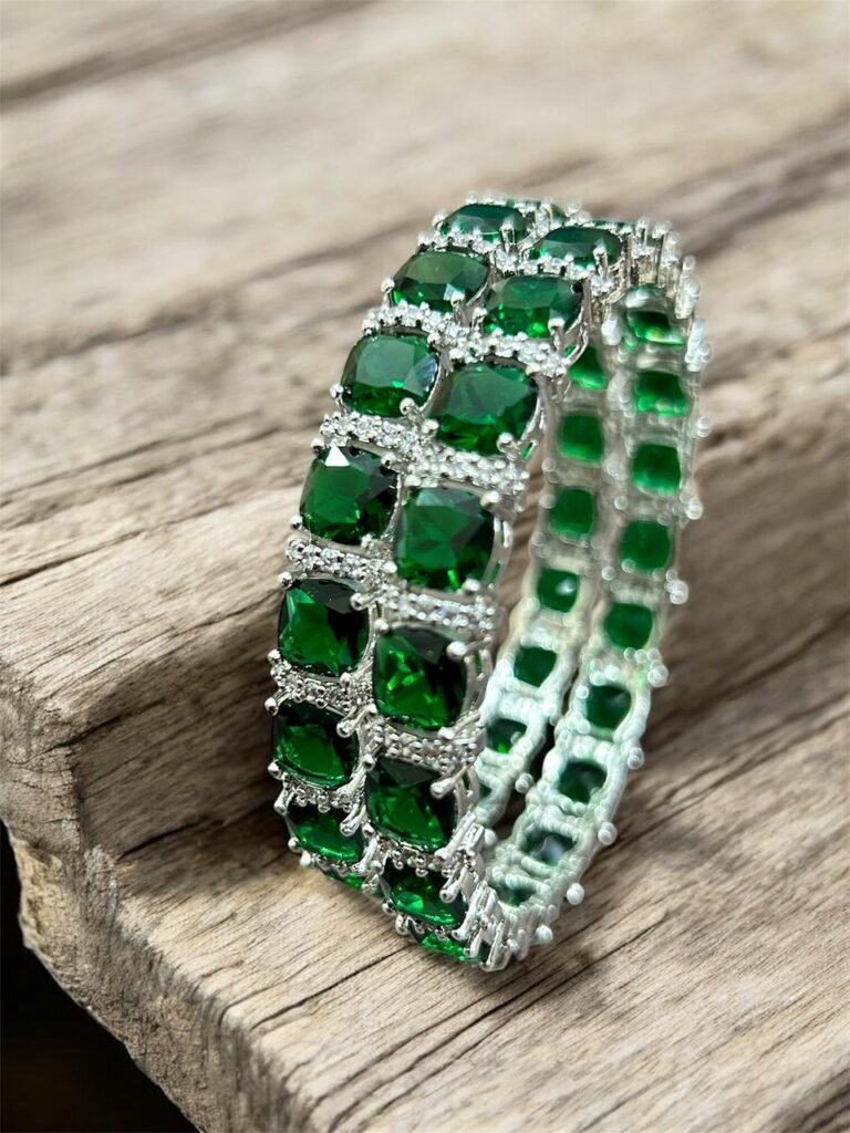 Luxury Crystal Stone Studded Bangle Set