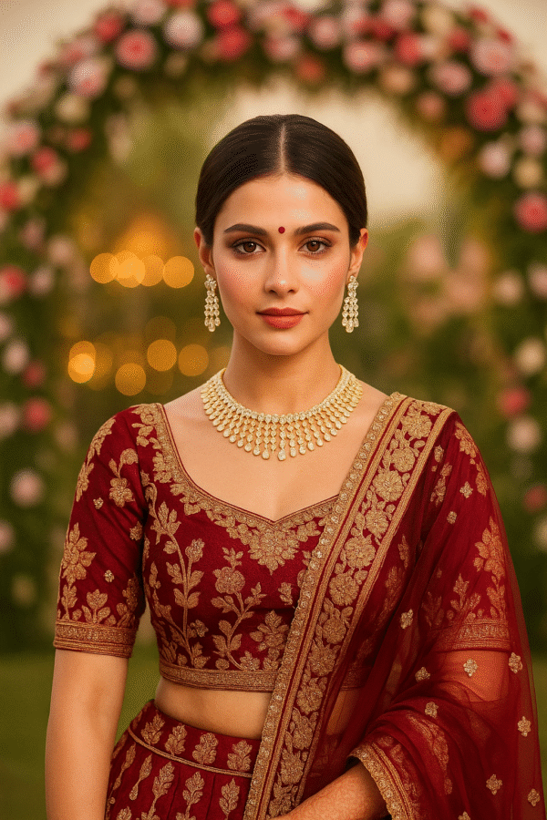 radiant gold plated diamond necklace & earrings set