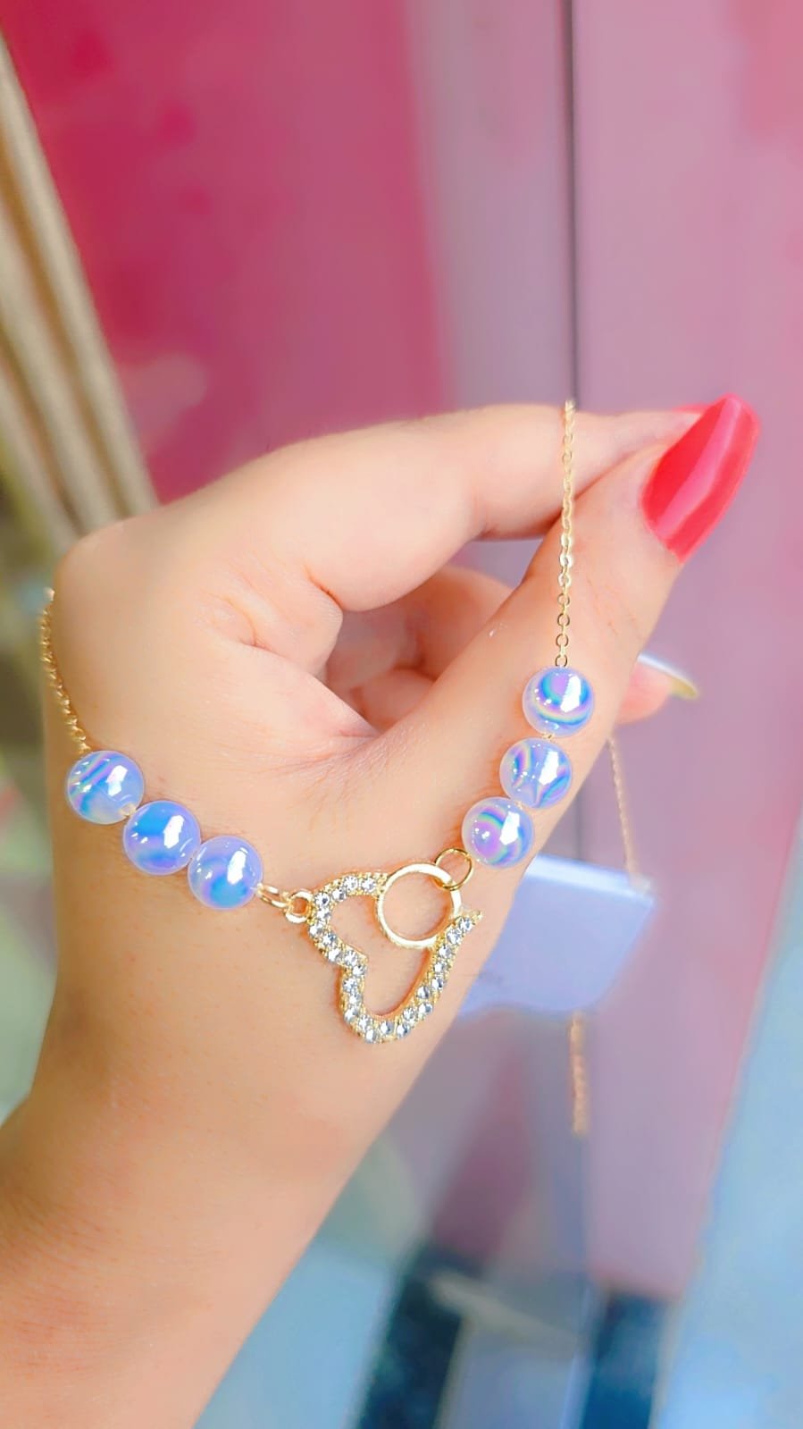 premium pearl charm chains – butterfly, heart & classic designs premium pearl charm chains – butterfly, heart & classic designs