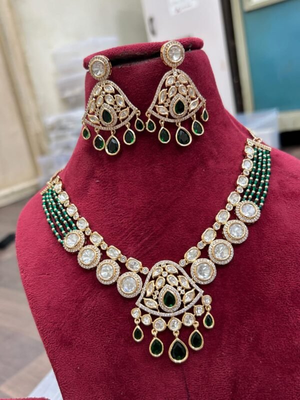 royal kundan & stone choker necklace set