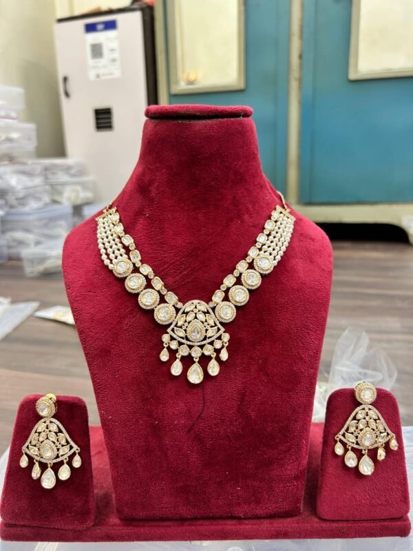 royal kundan & stone choker necklace set