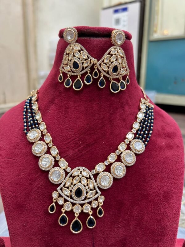 royal kundan & stone choker necklace set