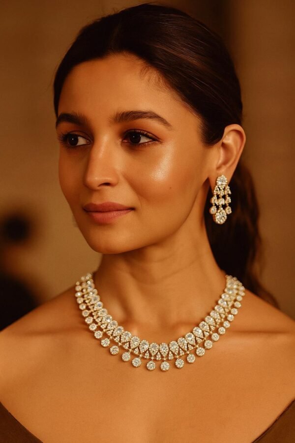 radiant elegance diamond choker set
