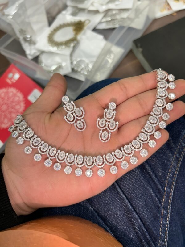 radiant elegance diamond choker set