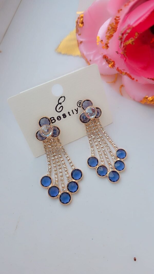 elegant crystal dangling earrings
