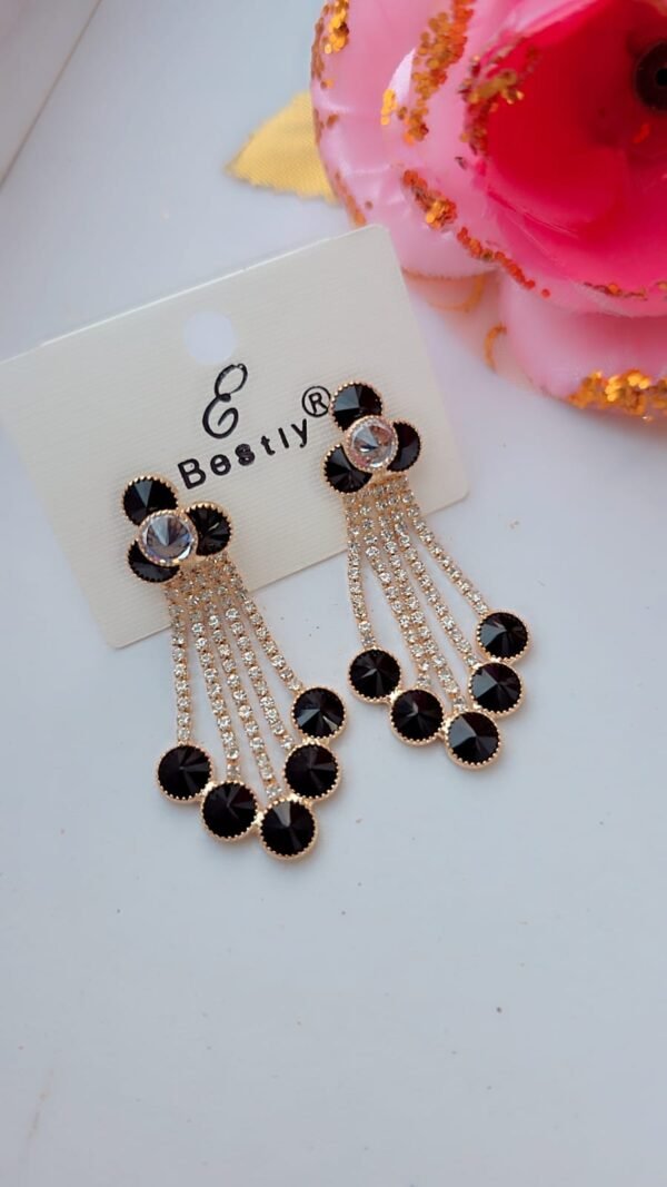 elegant crystal dangling earrings