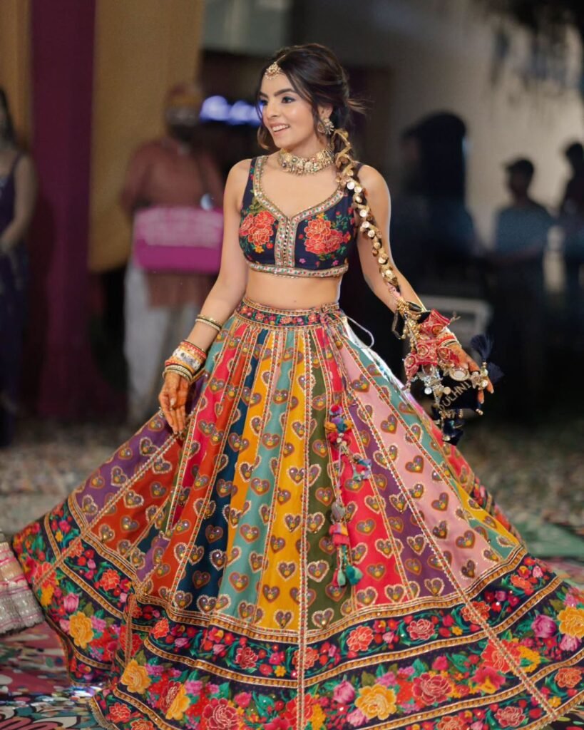 Navratri Special Designer Multicolor Muslin Chaniya Choli Set