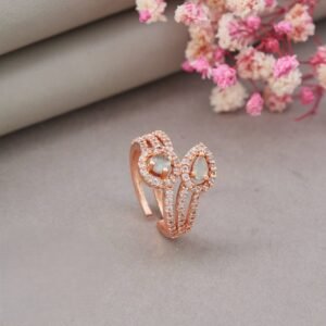 sajdeya nooré twin drop adjustable ring
