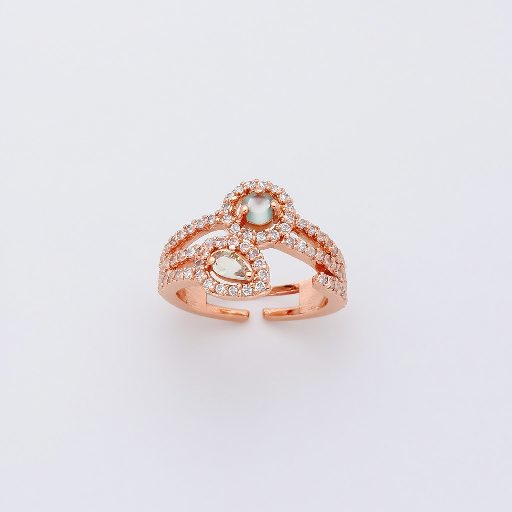 sajdeya nooré twin drop adjustable ring sajdeya nooré twin drop adjustable ring